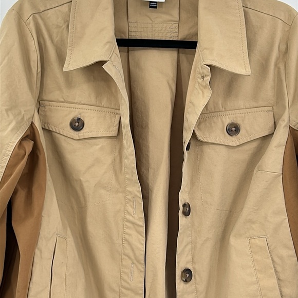 CAbi Mason Jacket Shacket Tan Size M - Picture 5 of 8